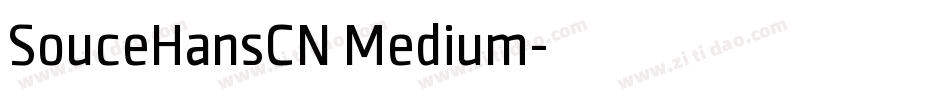 SouceHansCN Medium字体转换